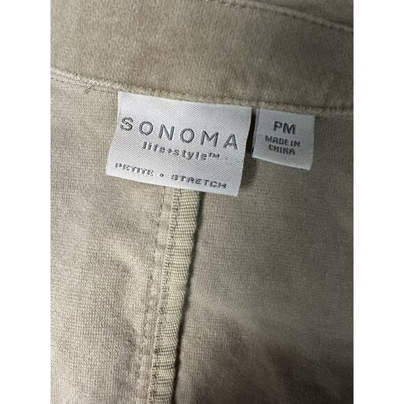 Y2k Velvet Blazer Jacket Womens Size Medium Petite Button Business Corpcore Vtg - Picture 3 of 4